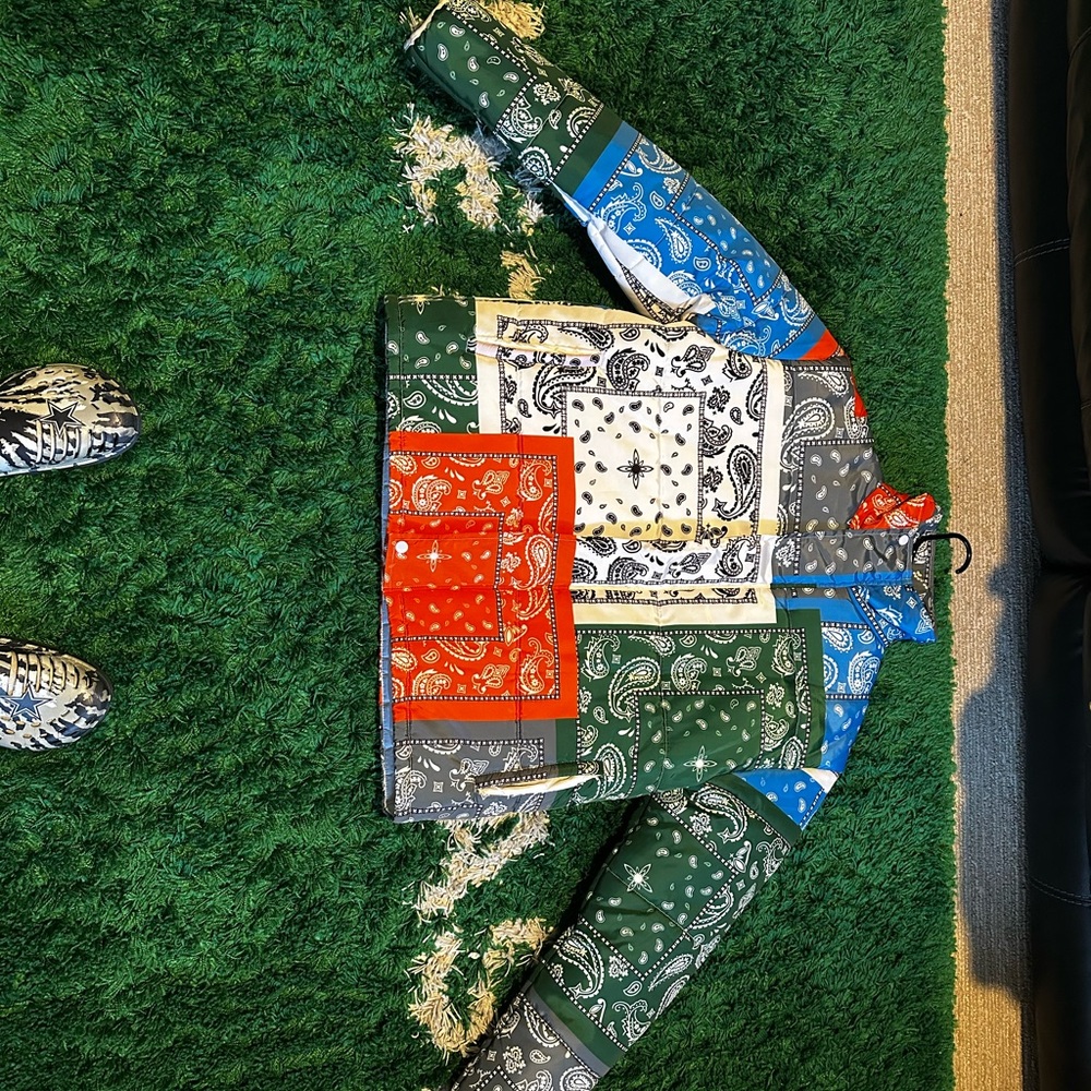 Multicolor Patchwork Bandana Jacket - image 1